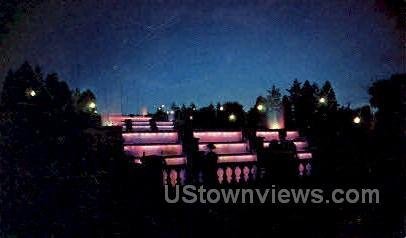 Famous Illuminated Cascades in Jackson, Michigan