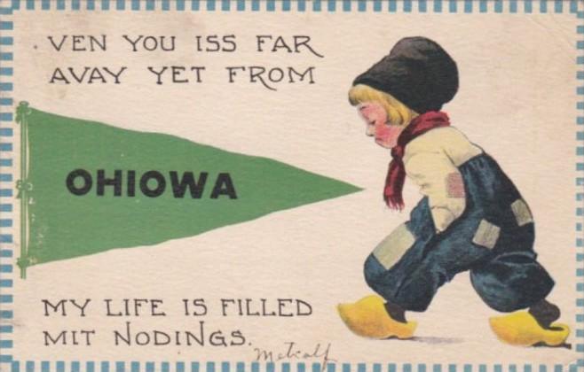 Pennant Series Ven You Iss Far Avay Yet From Ohiowa Nebraska 1912