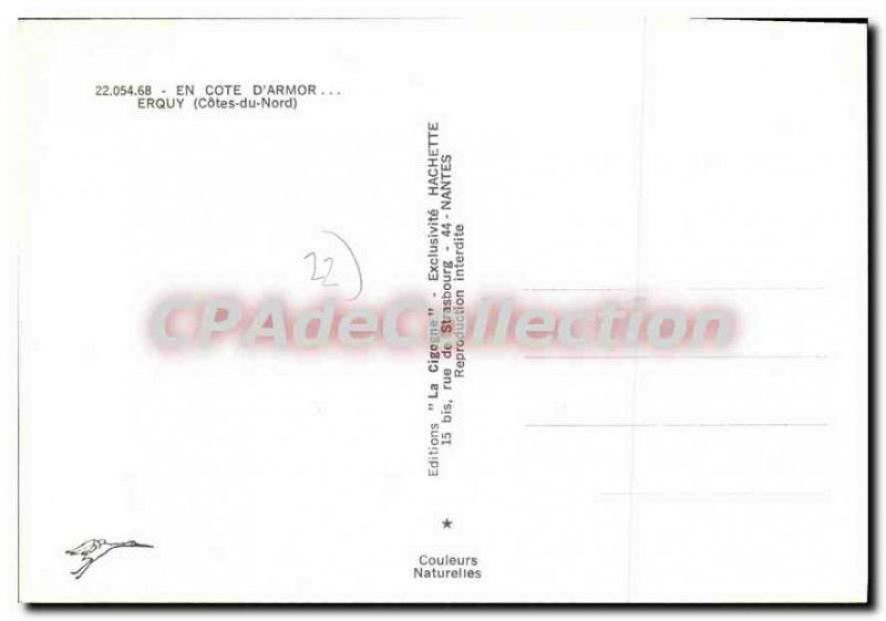 Postcard Modern ERQUY harbor beach