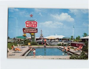 Postcard Bel-Mar Motel Beebe Arkansas USA