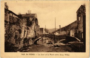 CPA St-PONS - Le jaur et le Pont enre deux Villes (104639)