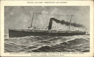 Merchants & Miners Line Transportation Co Steamship Ontario c1910 Potcard