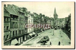 Old Postcard Lisieux Place Victor Hugo