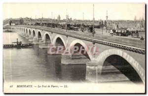 Bordeaux - The Stone Bridge - Old Postcard