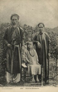 PC CPA VIETNAM, INDOCHINA, FAMILLE ANNAMITE, (b20647)