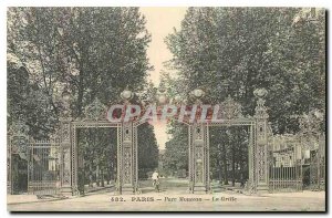 Old Postcard Paris Parc Monceau