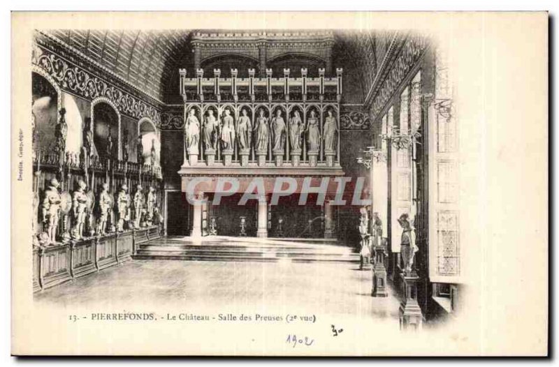 Pierrefonds - The Castle - Hall of Preuses - Old Postcard