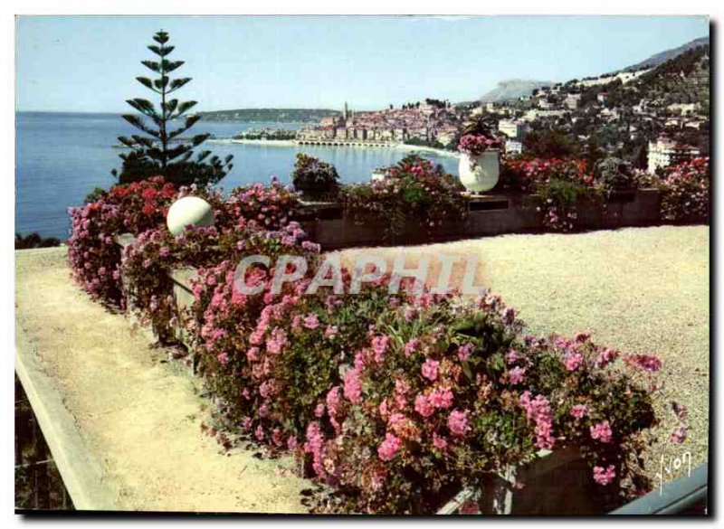 Postcard Modern colors and light of the French Riviera France miracle of natu...