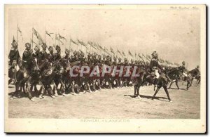 Postcard Old Army Bengal Lancers