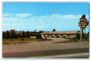 c1960's Shannon Motel Exterior Roadside North Rexburg Idaho ID Signage Postcard