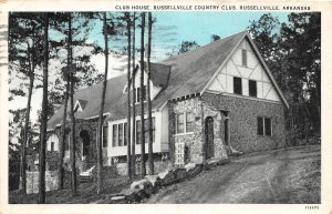 G95/ Russellville Arkansas Postcard c30s Club House Country Club