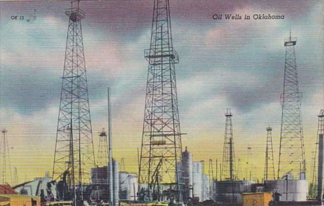 Oklahoma Oklahoma City Typical Oil Wells