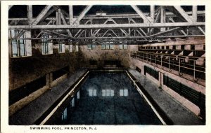 Indoor Swimming Pool at Princeton University, NJ Vintage Postcard K43