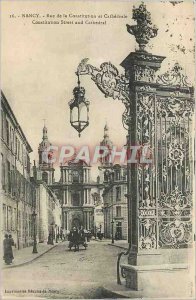 Old Postcard Nancy Street and Cathedral of the Constitution