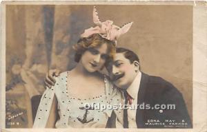 Edna May & Maurice Farkoa Theater Actor / Actress Unused a lot of corner wear