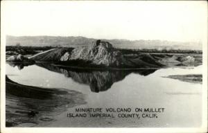 MULLET ISLAND CA Miniature Volcano Old Photo RPPC