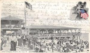 Ocean Grove New Jersey Boardwalk And Ross Pavilion Antique Postcard K24137