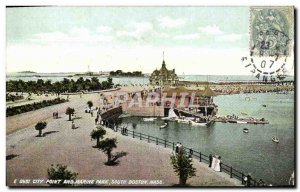 Postcard Old City Point And Marine Park South Boston Mass