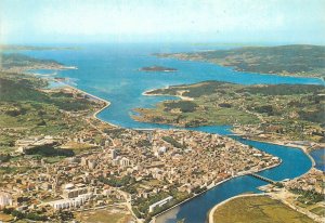 Postcard Europe Spain Pontevedra aerial view 