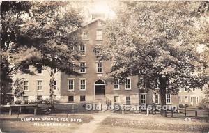 Lebanon School for Boys, Real Photo Mount Lebanon, NY, USA Unused 