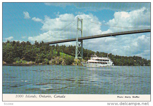 Aerial View, Gananoque, Ferrie, THOUSAND ISLANDS, Ontario, Canada, 50-70's