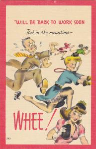 Humour Man Chasing Women Will Be Back To Work Soon