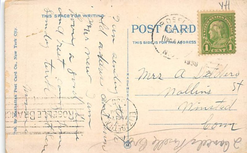 Entrance To Administration Building Warinanco Park - Elizabeth, New Jersey NJ