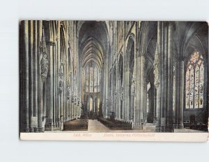 Postcard Inneres Mittelschiff Dom Cologne Germany