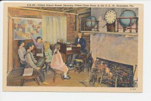 FL LN St Augustine Oldest School House  LINEN