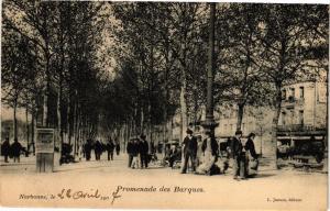 CPA NARBONNE-Promenade des Barques (261152)