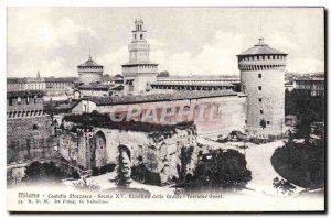 Old Postcard Milo Castello Sforzesca