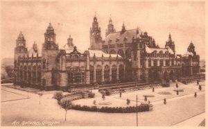 Vintage Postcard Art Galleries Buildings Glasgow Scotland UK Structures