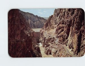 Postcard Approach to Buffalo Bill Dam, Yellowstone Park, Cody, Wyoming