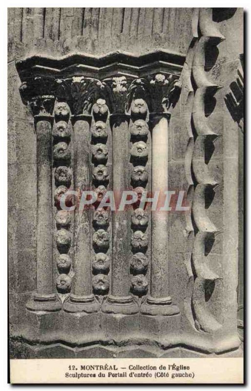 Postcard From Old Montreal Collection I & # 39Eglise Portal Sculptures d & # ...