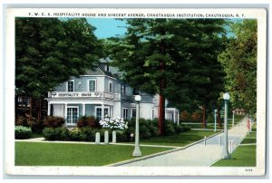 c1920 YWCA Hospitality House Building Road View Chautauqua New York NY Postcard