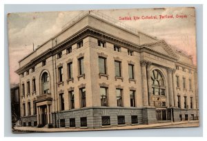 Vintage Early 1900's Postcard Scottish Rite Cathedral Portland Oregon POSTED