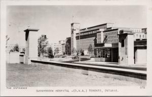 Sunnybrook Hospital Toronto Ontario ON Ont The Entrance c1953 RPPC Postcard D42