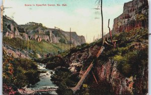 Scene In Spearfish Canon Canyon South Dakota Vintage Postcard C108