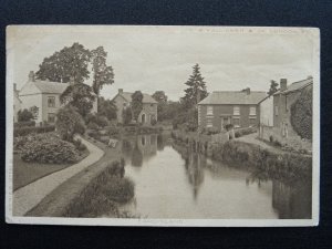 Herefordshire EARDISLAND Cottages & River Arrow c1905 Postcard by C.W. Faulkner