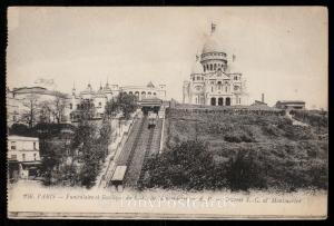 Paris - Funiculaire et Basilique du S.-C. de Montmartre