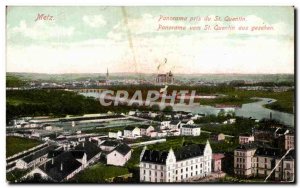 Old Postcard Metz Panorama Taken from St Quentin
