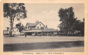 Malta New York The Malta Inn Sepia Tone Photo Print Vintage Postcard U6010