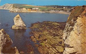 uk7678 stag rocks freshwater bay isle of wight uk