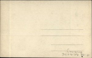 Fire Fighters Fire Brigade - Hungary Written on Back c1910 Real Photo Postcard