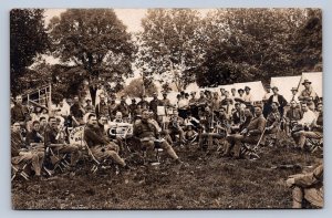 J87/ Marietta Ohio RPPC Postcard c1910 4th Regiment Band Members 1286