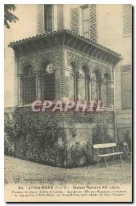 Old Postcard Romanesque House Athis Mons