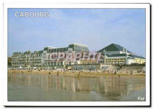 Postcard Modern Normandy Cabourg Calvados Beach Grand Hotel and Casino