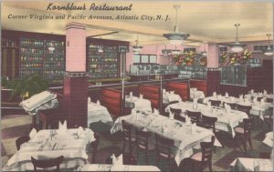 Postcard Kornblan's Restaurant Atlantic City NJ