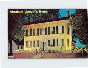 Postcard Abraham Lincolns Home Springfield Illinois USA