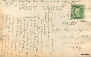 1921 Camp Seeley San Bernardino California Crestline Putnam RPPC postcard 4681